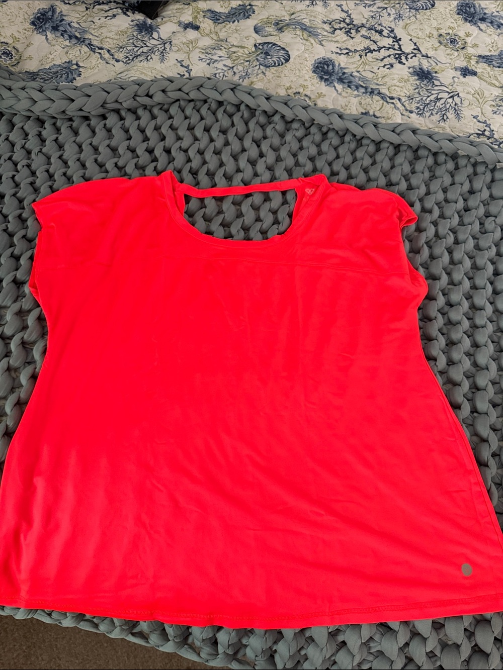 Livi Active Neon Coral Short Sleeve Performance Tee